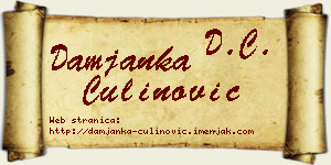 Damjanka Čulinović vizit kartica